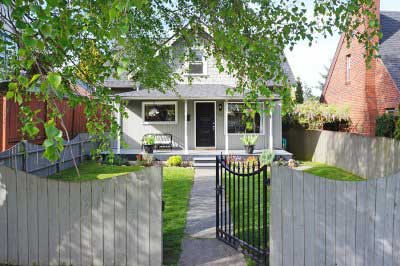 Fence around the house